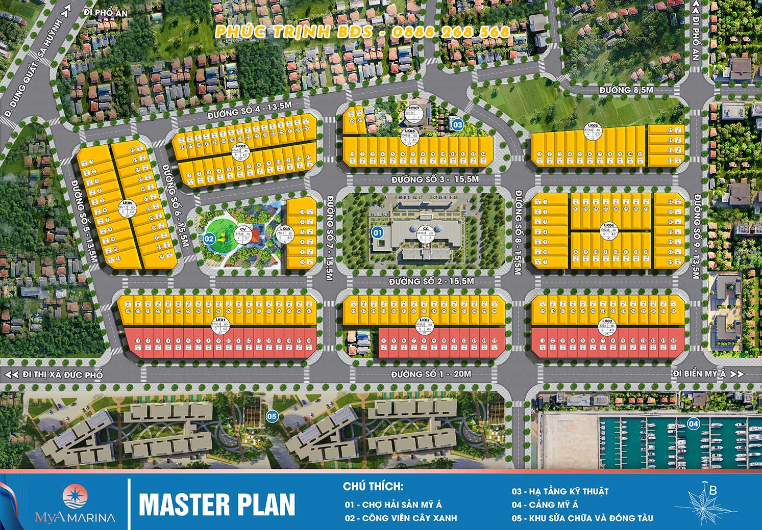 Sơ đồ phân lô MyA Marina